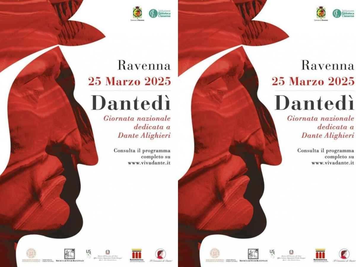 Eventi culturali e visite guidate per il Dantedì a Ravenna.Il 25 marzo Ravenna rende omaggio a Dante Alighieri. Dante protagonista a Ravenna nel giorno del Dantedì. La città di Ravenna tra cultura e memoria per il Dantedì.