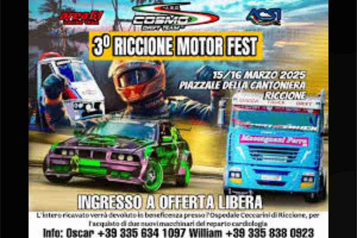 Il mondo dei motori si accende a Riccione: due giorni di show imperdibili. Drift, rally e beneficenza: torna il Riccione Motor Fest 2025. Auto, moto e adrenalina: il Motor Fest di Riccione è pronto a stupire. Riccione Motor Fest: un weekend di esibizioni e solidarietà. 