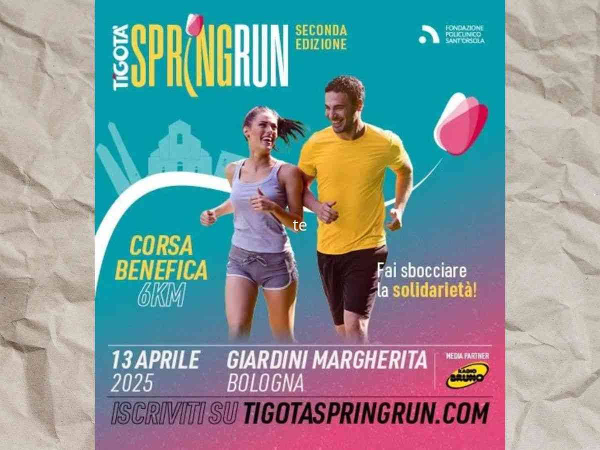 Aperte le iscrizioni alla Tigotà Spring Run 2025. 6 km di solidarietà per la Tigotà Spring Run. Tigotà Spring Run: lo sport che aiuta la ricerca.